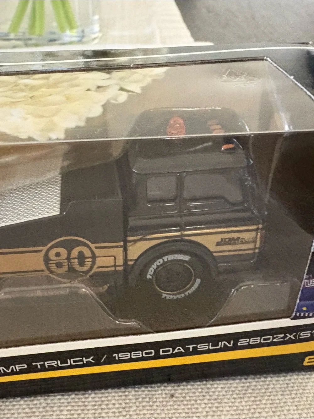 Die-Cast Ramp Truck Playset with Green Sports Car - Unbranded
